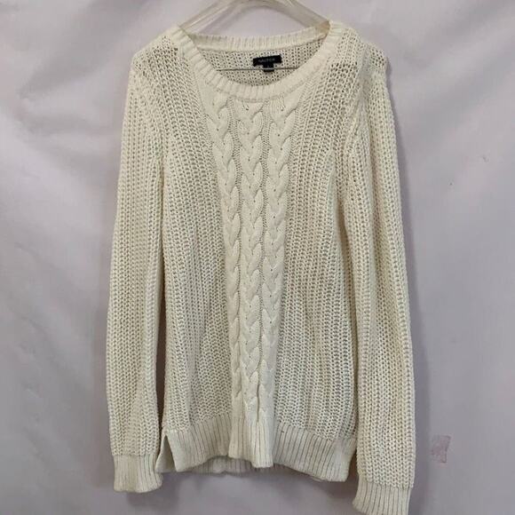NAUTICA FISHERMEN CABLE‎ KNIT SWEATER SIZE L - Picture 1 of 5